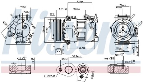 Компресор кондиціонера NI NISSENS 890693