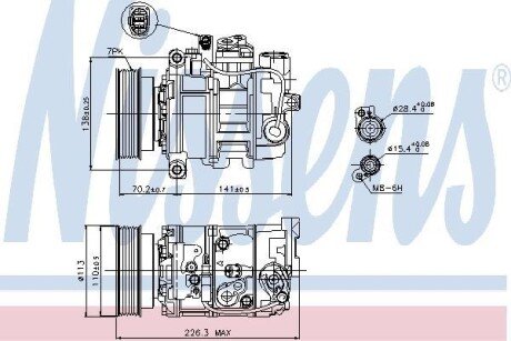 Компресор кондиціонера NI NISSENS 89237