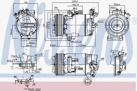 Компресор кондиціонера NISSENS 89346