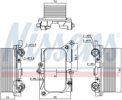 Радіатор оливний First Fit NISSENS 91226