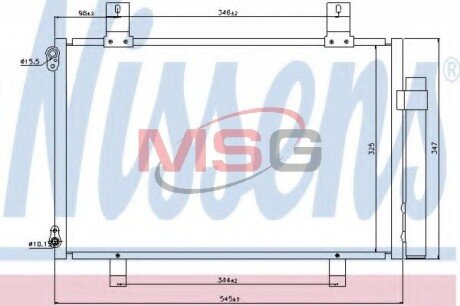 Радіатор кондиціонера First Fit NISSENS 940057