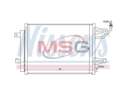 Радiатор кондицiонера NIS NISSENS 940067