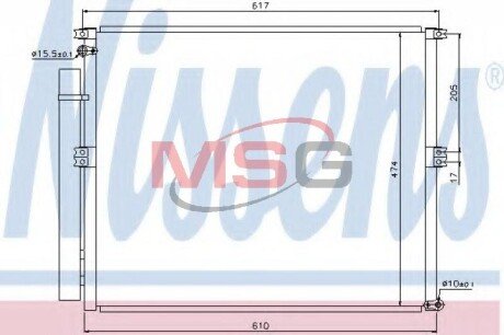 Радiатор кондицiонера NIS NISSENS 940106