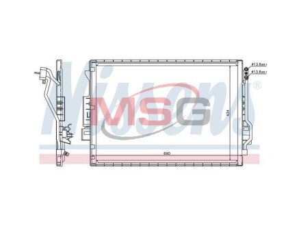 Конденсер кондиціонера NI NISSENS 940137