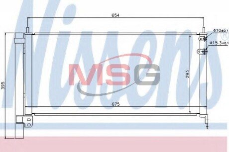 Радiатор кондицiонера NIS NISSENS 940175