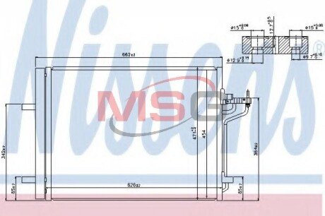 Радiатор кондицiонера NIS NISSENS 940183