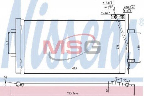 Радіатор кондиціонера First Fit NISSENS 940255