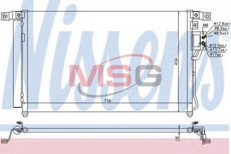 Радіатор кондиціонера First Fit NISSENS 940278