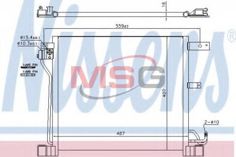 Конденсатор без хладогену NISSENS 940338