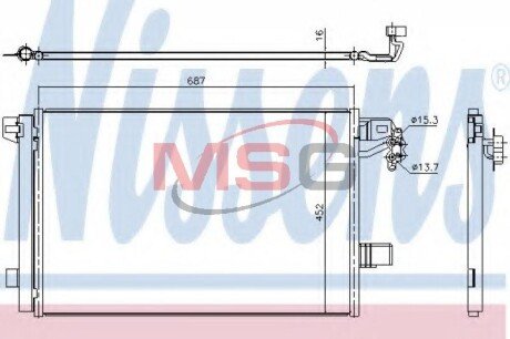 Радіатор кондиціонера First Fit NISSENS 940345