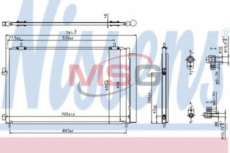 Радіатор кондиціонера First Fit NISSENS 940349