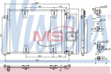 Конденсер кондиціонера NISSENS 940373