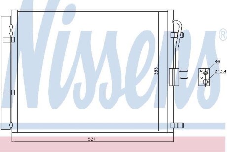 Конденсер кондиціонера NI NISSENS 940428