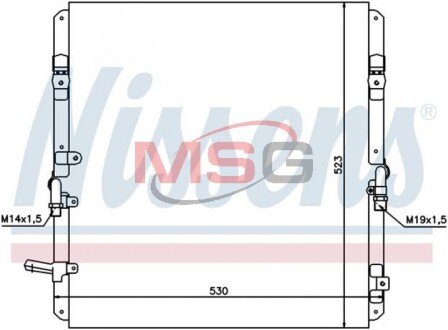 Радiатор кондицiонера NIS NISSENS 94053