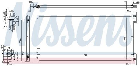 Радіатор кондиціонера NISSENS 940596