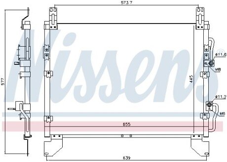 Конденсер кондиціонера NI NISSENS 940805