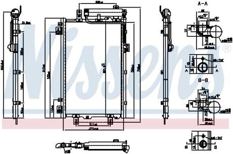 Радіатор кондиціонера NISSENS 940833