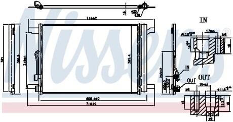 Радіатор кондиціонера First Fit NISSENS 940834