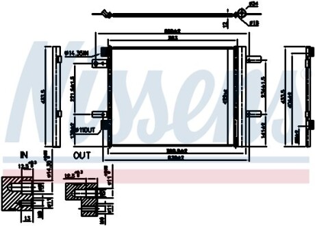 Конденсер кондиціонера NI NISSENS 941091