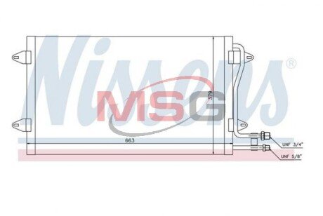 Радiатор кондицiонера NIS NISSENS 94258