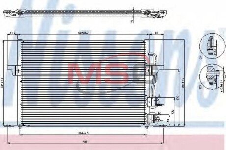 Конденсатор кондиціонера FORD NISSENS 94308