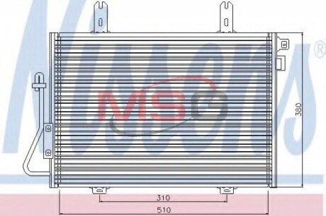 Радiатор кондицiонера NIS NISSENS 94324