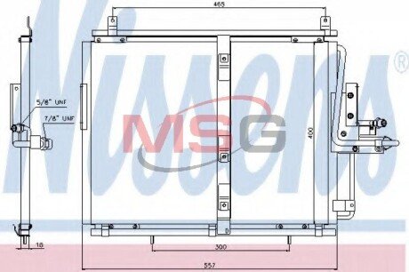 Радiатор кондицiонера NIS NISSENS 94377