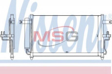 Радiатор кондицiонера NIS NISSENS 94453