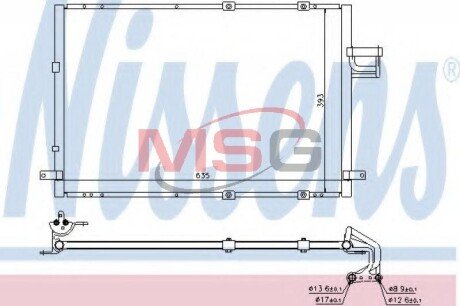 Конденсер кондиціонера NISSENS 94637