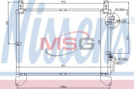 Радіатор кондиціонера NISSENS 94861