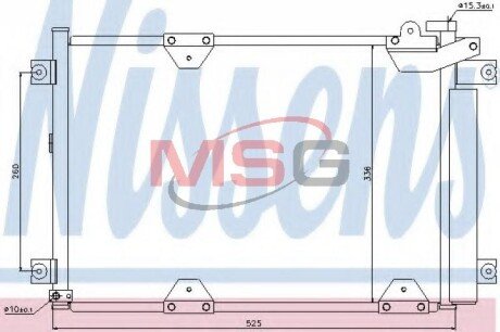 Радiатор кондицiонера NIS NISSENS 94892