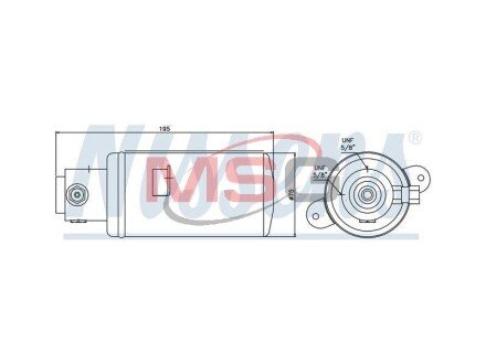 Осушувач кондицiонера NIS NISSENS 95076