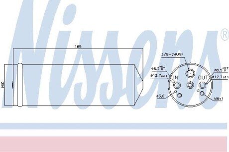 Осушувач кондицiонера NIS NISSENS 95188