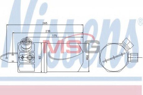 Осушувач кондицiонера NIS NISSENS 95318