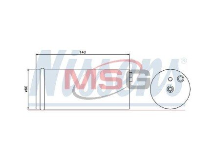 Деталь кондицiонера NIS NISSENS 95405