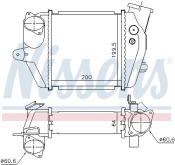 Радіатор наддуву NISSENS 96032