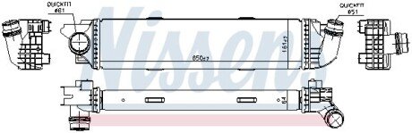 Радіатор інтеркулера NISSENS 96149