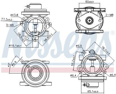 Клапан рециркуляціі ВГ (EGR) First Fit NISSENS 98294