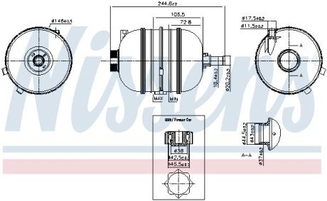 Бачок розширювальний NI NISSENS 996126