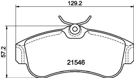 Колодки гальмівні дискові передние Nissan Almera 1.5, 1.8, 2.2 (00-) NISSHINBO NP2053