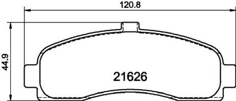 Колодки гальмівні дискові передние Nissan Micra II 1.0, 1.3, 1.5 (92-03) NISSHINBO NP2067