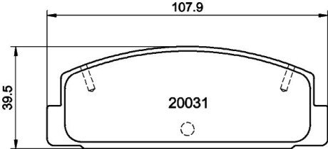 Колодки гальмівні дискові задні Mazda 6 1.8, 2.0, 2.2 (07-) NISSHINBO NP5004