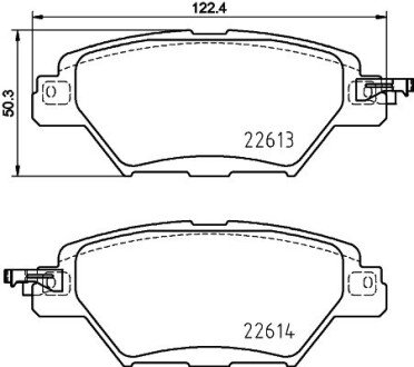 Колодки гальмівні дискові задні Mazda CX-9 (16-) NISSHINBO NP5070