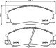 Колодки гальмівні дискові передние Hyundai Santa Fe 01-06)/Ssang Yong Actyon, Kyron, Rexton 2.0, 2.4, 2.7 (05-) NISSHINBO NP6007 (фото 1)