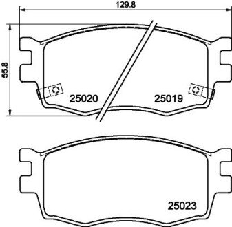 Гальмівні колодки HYUDNAI/KIA Accent/i20/Rio \'\'F \'\'05-11 PR2 NISSHINBO NP6084