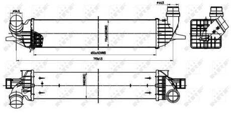 Радіатор інтеркулера NRF 30312