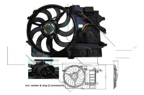 Вентилятор радіатора NRF 47302