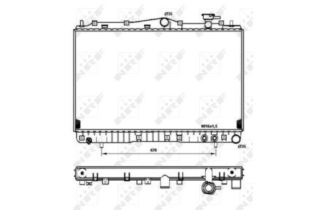Радіатор охолодження NRF 53259