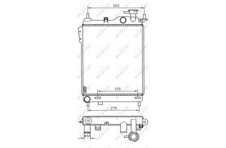 Радіатор NRF 53359 (фото 1)