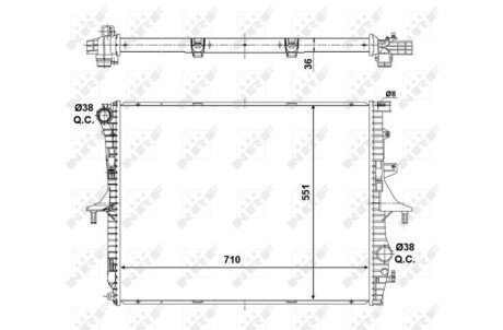 Радіатор NRF 53798